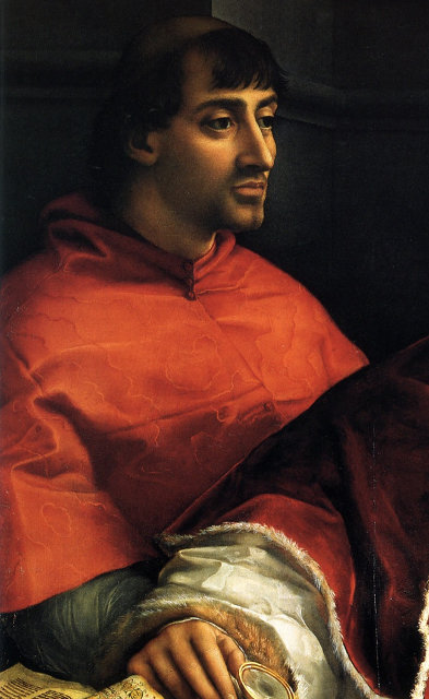 Ritratto Leone X Cardinali Giulio Medici Luigi Rossi Raffaello